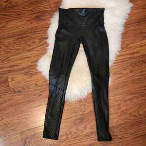 Spanx Faux Leather Moto Leggings